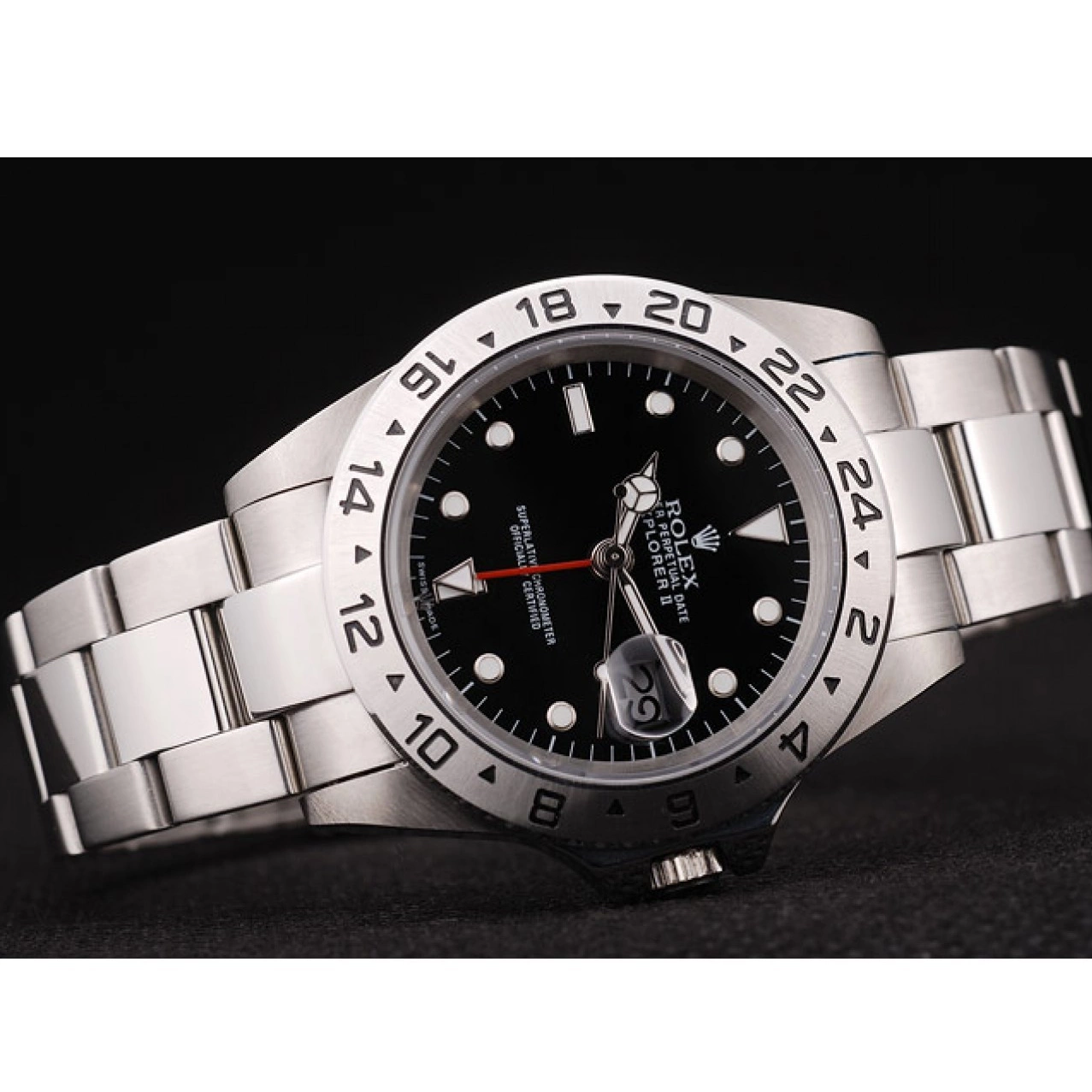 AAA Replica Watches Black Explorer Bezel Stainless Rolex Steel Dial 0516